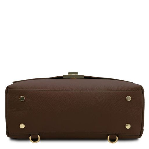 Silene - Leather convertible backpack handbag